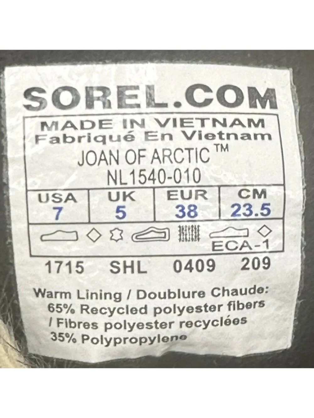Sorel Joan Of Arctic Womens 7 Black Waterproof Insulated Snow Boots Faux Fur